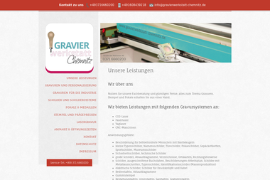 gravierwerkstatt-chemnitz.de - Graveur Chemnitz