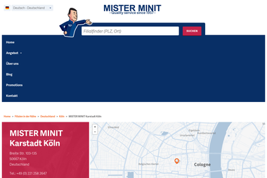 misterminit.eu/de_de/shops/mister-minit-karstadt-k%C3%B6ln - Graveur Köln