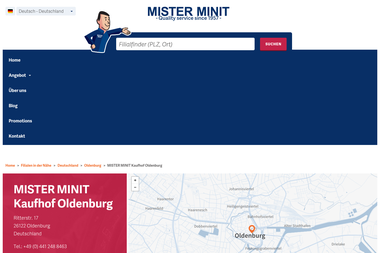 misterminit.eu/de_de/shops/mister-minit-kaufhof-oldenburg - Graveur Oldenburg