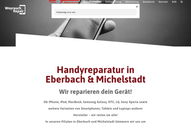 weyrauch-repair.de - Handyservice Eberbach