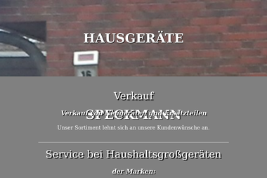hausgeraete-speckmann.de - Haustechniker Jever
