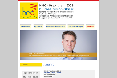 hno-glaser.de/kontakt/anfahrt - Dermatologie Calw