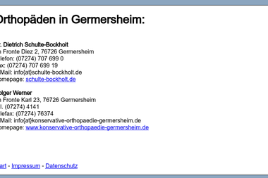 orthopaedie-germersheim.de - Dermatologie Germersheim