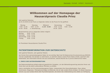 hausarztpraxis-prinz.de - Dermatologie Hattersheim Am Main