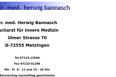 dr-bannasch.de - Dermatologie Metzingen