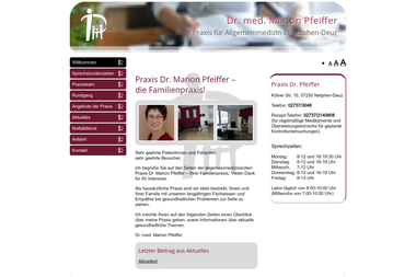 arztpraxis-pfeiffer.de - Dermatologie Netphen