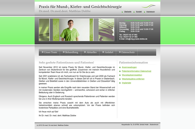 mkg-praxis-dobbe.de - Dermatologie Schloss Holte-Stukenbrock