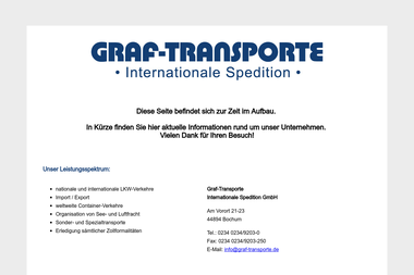 graf-transporte.de - Internationale Spedition Bochum