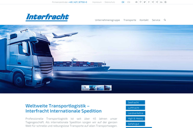 interfracht.de - Internationale Spedition Kelsterbach