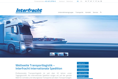 interfracht.de - Internationale Spedition Wilhelmshaven