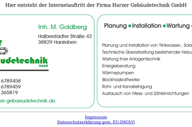 xn--harzer-gebudetechnik-kzb.de - Klimaanlagenbauer Halberstadt