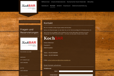 kochbar-emsdetten.de/kontakt - Kochschule Emsdetten