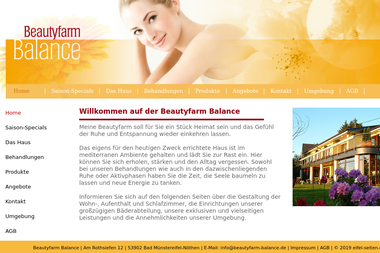 beautyfarm-balance.de - Kosmetikerin Bad Münstereifel