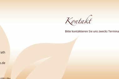 kosmetik-gronewald.de/kontakt.htm - Kosmetikerin Bergisch Gladbach