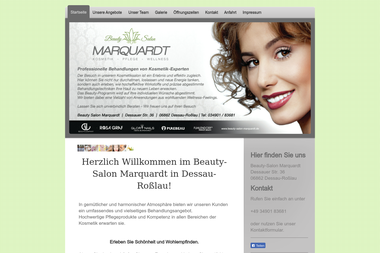 beauty-salon-marquardt.de - Kosmetikerin Dessau-Rosslau