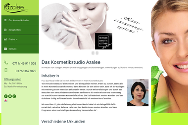 azaleecosmetics.de - Kosmetikerin Stuttgart
