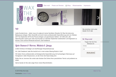 wax-the-body.de - Kosmetikerin Verl