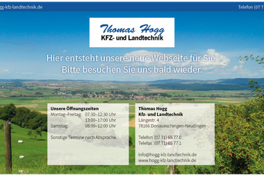 hogg-kfz-landtechnik.de - Landmaschinen Donaueschingen