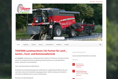 tospann-landmaschinen.de - Landmaschinen Einbeck