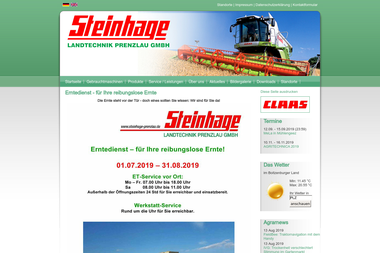 steinhage-prenzlau.de - Landmaschinen Prenzlau