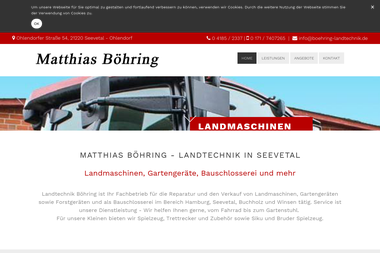 boehring-landtechnik.de - Landmaschinen Seevetal