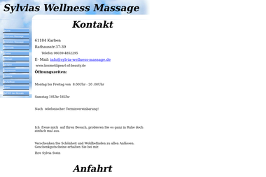 sylvia-wellness-massage.de/kontakt.html - Masseur Karben