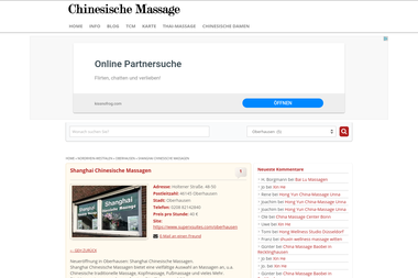 Massage dinslaken chinesische CS Massage