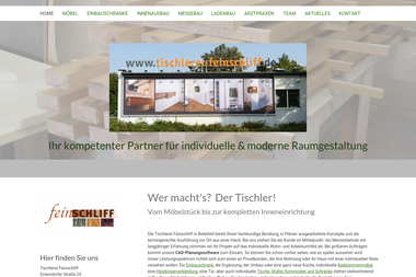 tischlerei-feinschliff.de - Möbeltischler Bielefeld