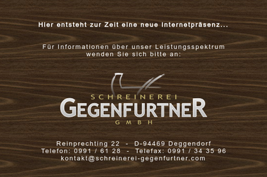 schreinerei-gegenfurtner.com - Möbeltischler Deggendorf