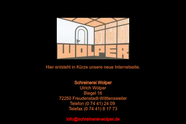 schreinerei-wolper.de - Möbeltischler Freudenstadt
