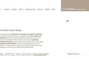 tomkoehler-design.de - Möbeltischler Gelnhausen