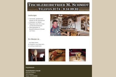 tischlerei-schmidt-guestrow.de - Möbeltischler Güstrow