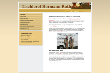 tischlerei-ruthmann.de - Möbeltischler Gütersloh