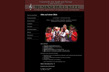 musikschuleklee.de - Musikschule Bad Kreuznach