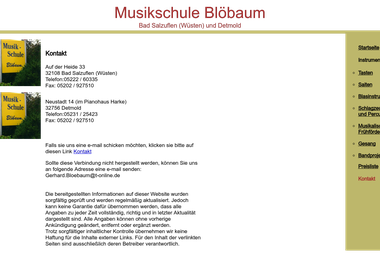 musikschule-bloebaum.de/Musikschule_kontakt - Musikschule Detmold