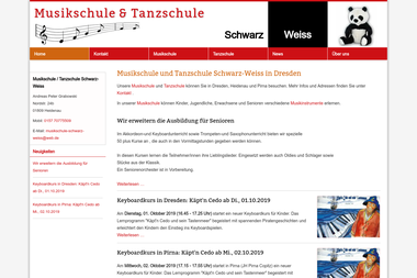 musik-tanzschule-schwarzweiss.de - Musikschule Dresden