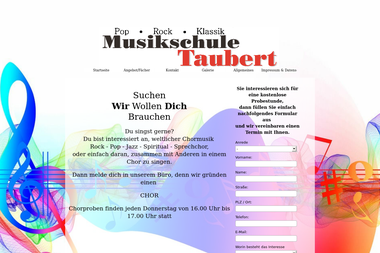 musikschule-taubert.de - Musikschule Gotha