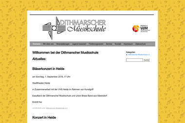 dithmarscher-musikschule.de - Musikschule Heide