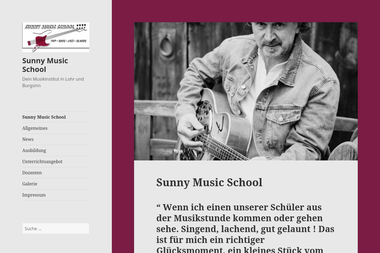 sunny-music-school.de - Musikschule Lohr Am Main