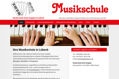 musikschule-koppke.de - Musikschule Lübeck