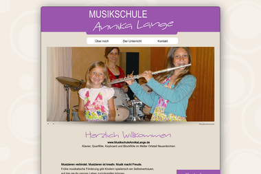 musikschuleannikalange.de - Musikschule Melle