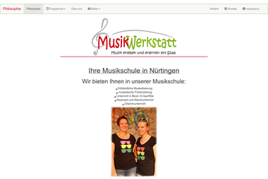 musikwerkstatt-ntg.de - Musikschule Nürtingen
