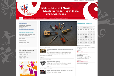 musikschule-springe.de - Musikschule Springe