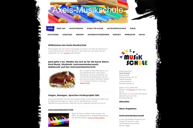 axels-musikschule.de - Musikschule Stuttgart