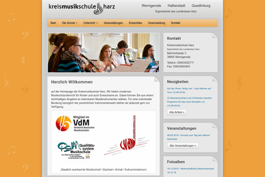 kreismusikschule-harz.de - Musikschule Wernigerode