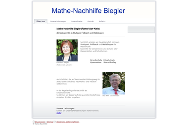 mathe-biegler.de - Nachhilfelehrer Fellbach