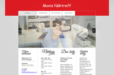 monis-naehtreff.de - Nähschule Mainz