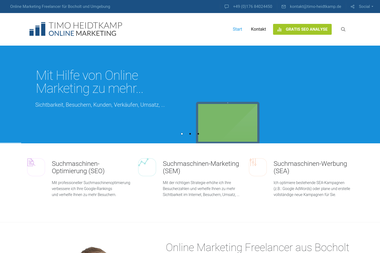 timo-heidtkamp.de - Online Marketing Manager Bocholt