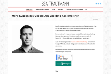 sea-trautmann.de - Online Marketing Manager Buchholz In Der Nordheide