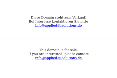 applied-it-solutions.de - Online Marketing Manager Haltern Am See